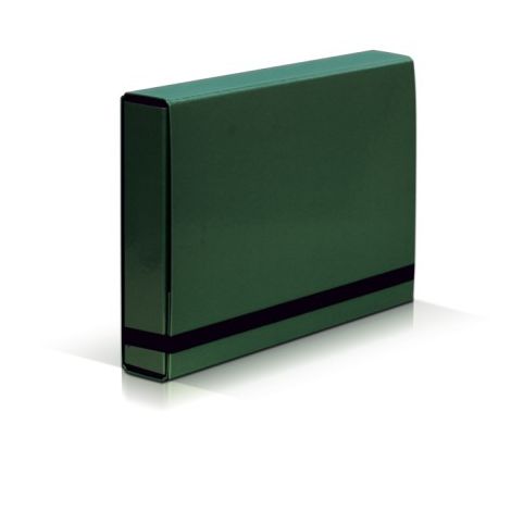 Teczka Vaupe A4/5cm Caribic Box z gumką, Zielona